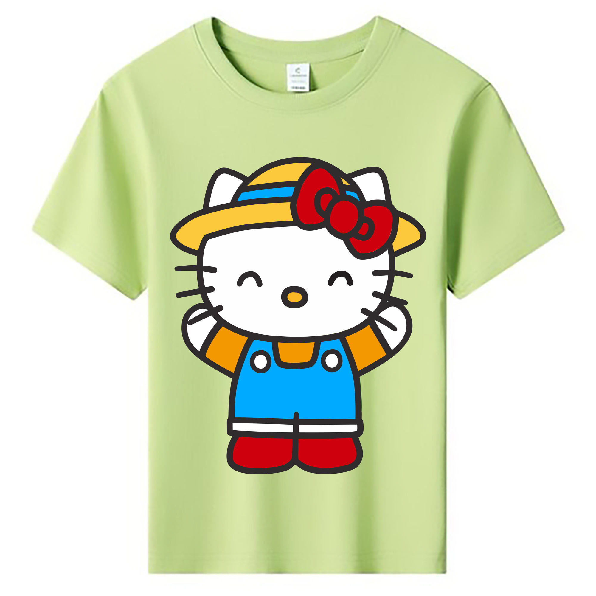 （画像用） Hello Kitty ハローキティ 綿100％キッズTシャツ（フロントプリント）
